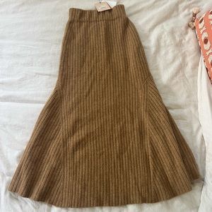 Nanushka Alyna ribbed-knit midi skirt xsmall